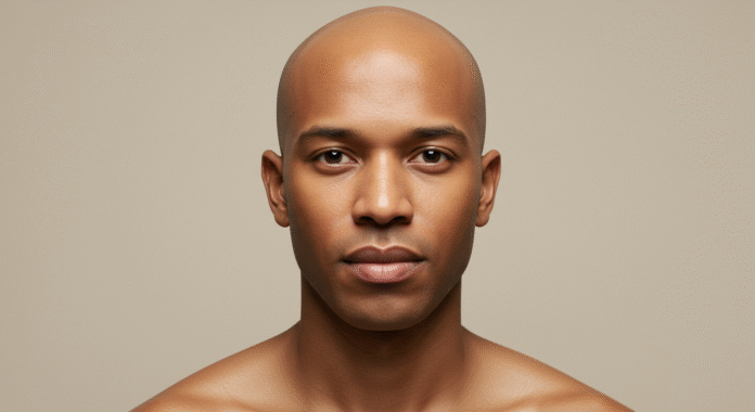 chauve sans barbe