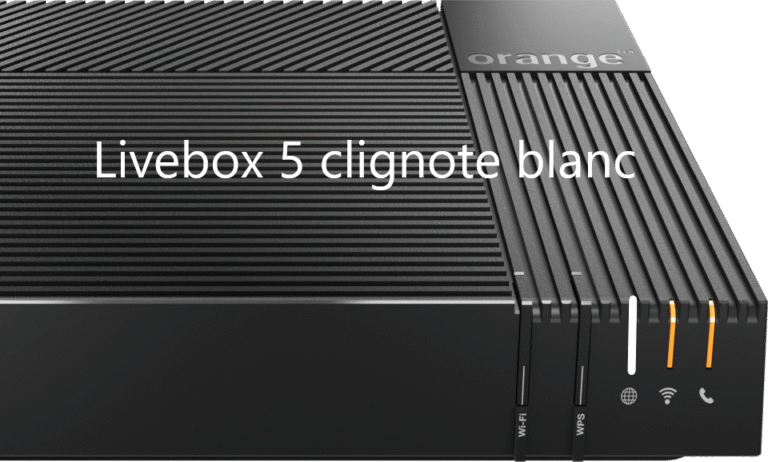 Box Orange Clignote Blanc