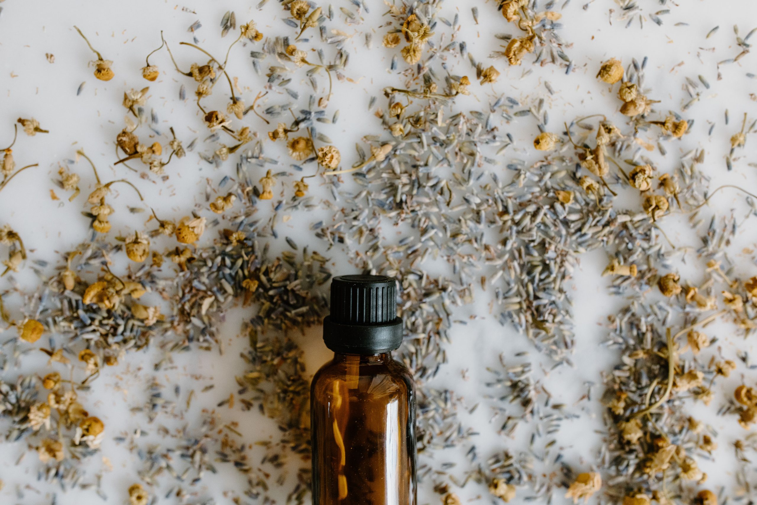 Flacon huile essentielle lavande camomille